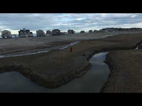 Baranes and team coring the salt marsh at Peggoty Beach, in Scituate, Massachusetts.