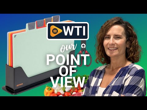 4pcs Plastic Cutting Boards for Kitchen - Tablas para Picar Cocina Set with Cutting Board Stand - WTI product video review