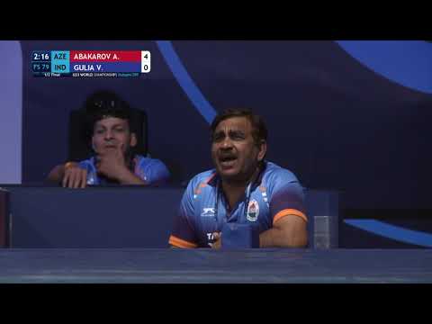 1/2 FS - 79 kg: A. ABAKAROV (AZE) v. V. GULIA (IND)