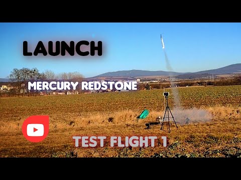 Model Mercury Redstone Rocket Launch | Test Flight 1