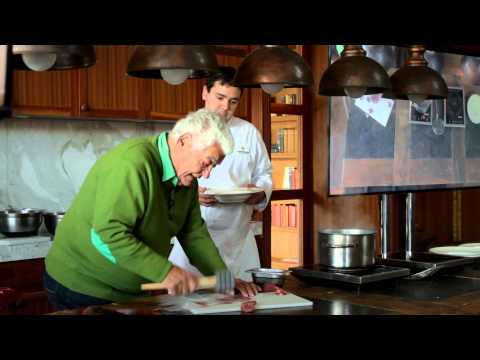 Antonio Carluccio Cooking Class - Carpaccio all'Albrese with truffle