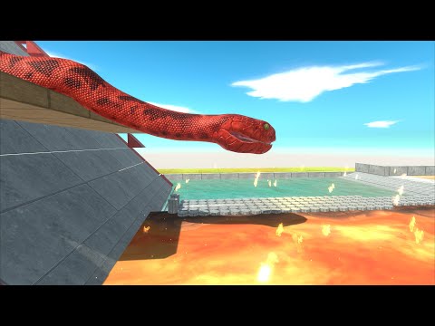 [Experiment] Giant Reptiles Jump with Dinosaurs - Physics Simulation