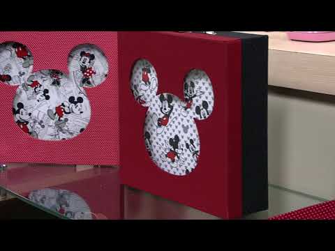 Caixa Mickey em cartonagem por Patrícia Godoi - 15/09/2017 - Mulher.com - P1/4