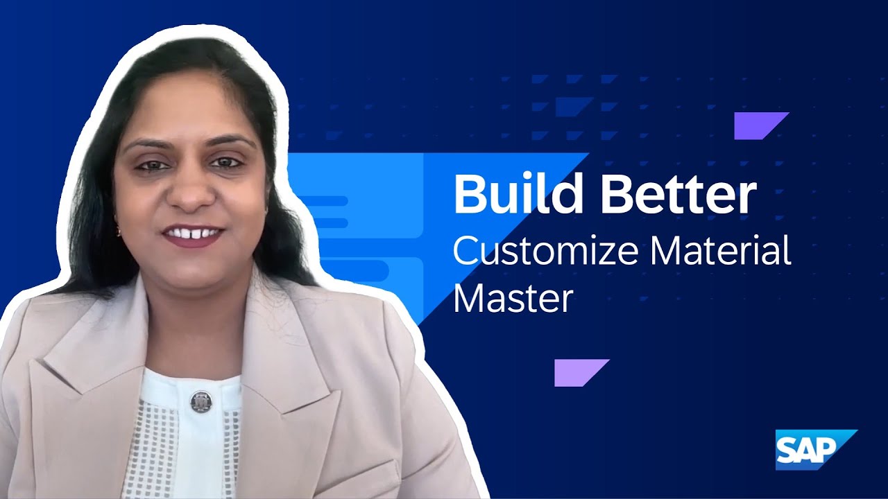Customize Material Master in SAP Build | Build Better