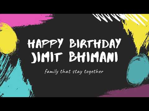 happy Birthday Jimit
