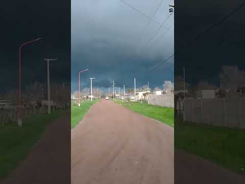 frente de tormenta ⛈️ Llegando a Plaza Clucellas pcia de Santa Fe 🇦🇷 6/8/26 #tormenta