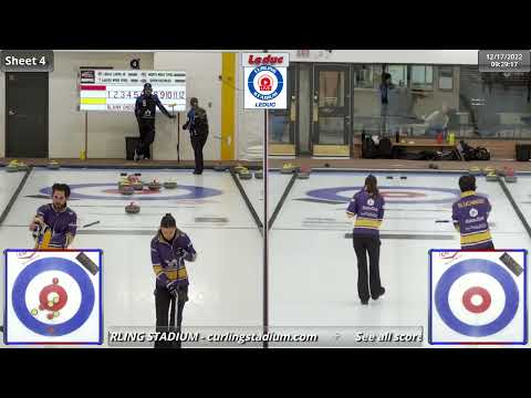 Tran/Sluchinski vs. Wytrychowski/Dumont - Draw 3 - Curling Stadium Alberta Curling Series