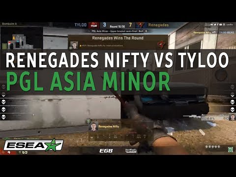 Renegades Nifty Crucial 1v5 Clutch vs TyLoo at the PGL Asia Minor Championship