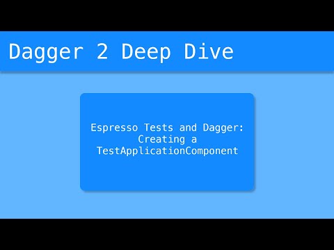 Dagger 2 Deep Dive (28/55) - Espresso tests and Dagger: Creating a TestApplicationComponent