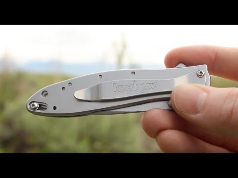Kershaw Leek Serrated Knife Review -  Blade Test - Ideal EDC