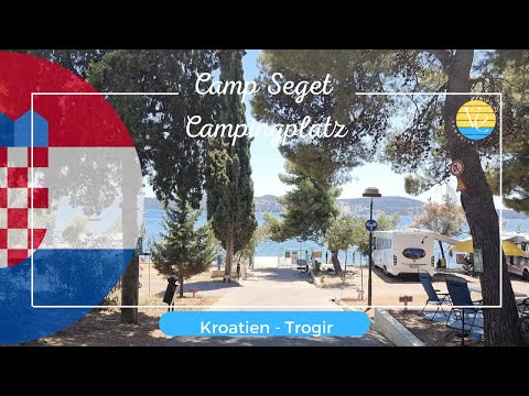 Camp Seget in Donji, near Trogir, is a camping site directly by the sea.