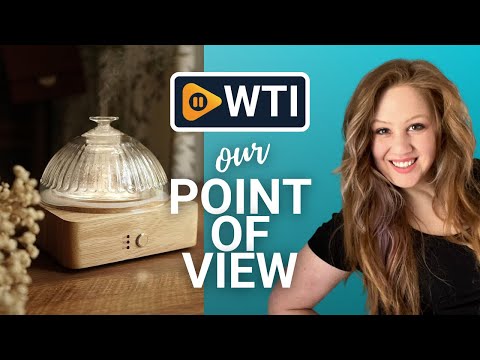 Glass Dome Essential Oil Diffuser with Glass Reservoir & Wood Base-Plastic Free - WTI product video review