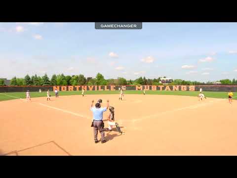 IzzyDeveauPitching Strikeout   Saline Varsity  vs SouthLyonVarsityLions