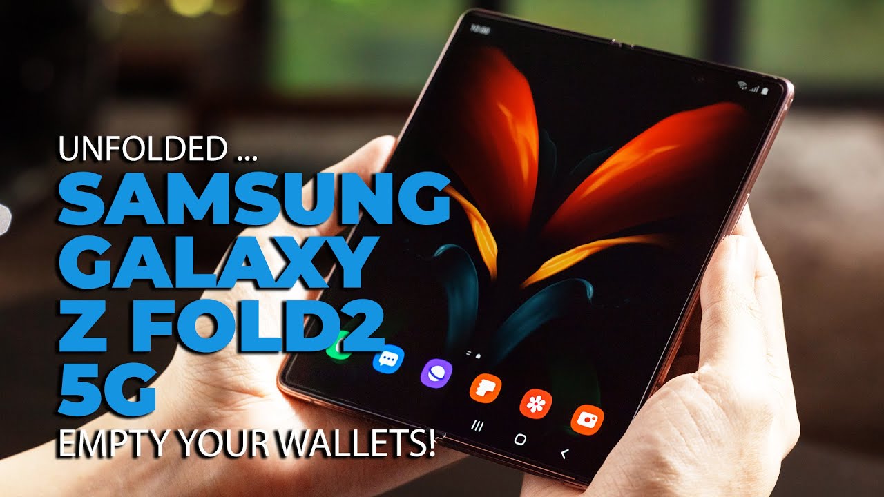 The Samsung Galaxy Z Fold2 5G Unfolded