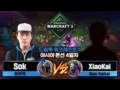 Sok (H) vs XiaoKai (U) 드림핵 워크래프트3 오픈 가을시즌 C조 패자전 - Warcraft3