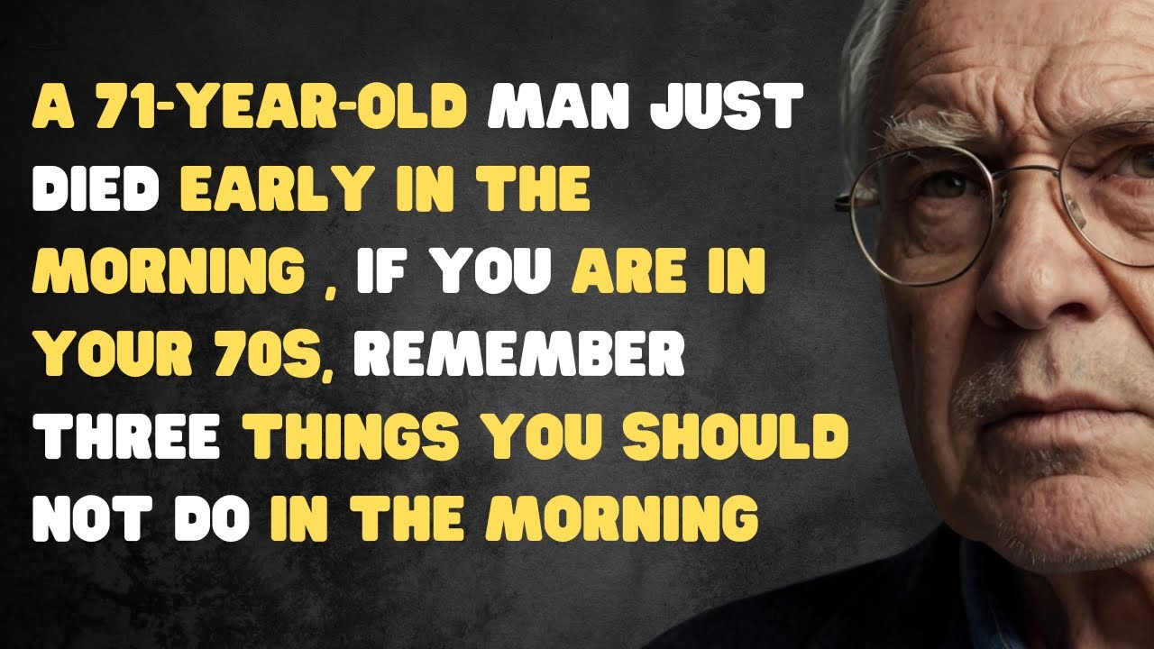 A 71-Year-Old Man Passed Away This Morning: What Can We Learn?