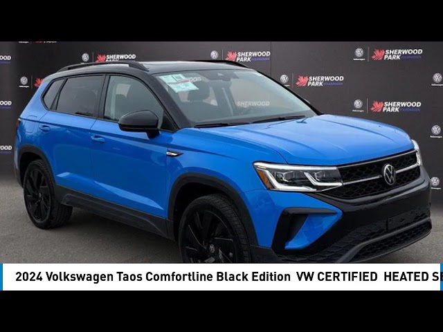 2024 Volkswagen Taos Comfortline Black Edition | VW CERTIFIED in Cars & Trucks in Strathcona County