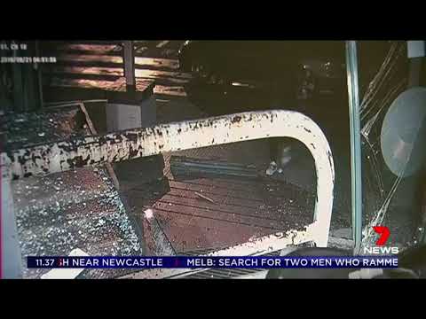 Thieves are on the run in Melbourne after a botched ATM robbery