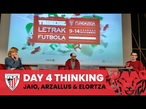Imagen de portada del video Thinking, Letrak eta Futbola 2020 – Karmele Jaio, Amets Arzallus & Igor Elortza