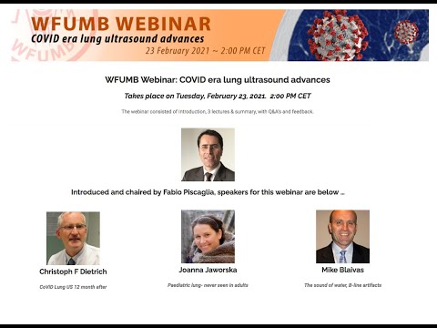 WFUMB Webinar: COVID era lung ultrasound advances - Joanna Jaworska Presentation