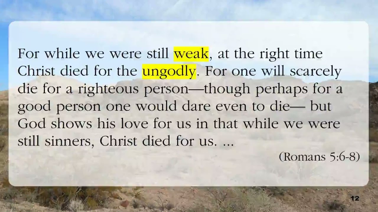 The Love Of God (Romans 5:1-10)