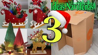 ⭐From a Simple Cardboard Box 📦♻️ to 3 Elegant Christmas Ornaments 🎄 Without Spending More!💰 Easy ...