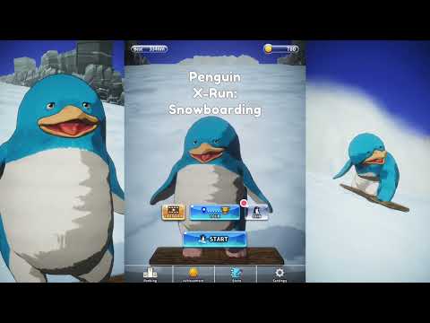 Penguin X-Run: Snowboarding