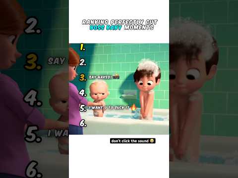 Ranking Boss Baby Moments 😭