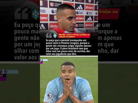 Murillo foi DIRETO sobre as críticas que sofre na seleção brasileira #shorts