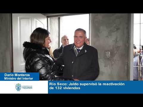 Río Seco Jaldo supervisó la reactivación de 132 viviendas