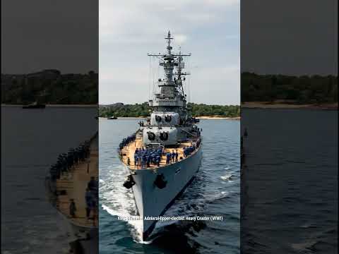 KMS Blücher, Schwerer Kreuzer der Admiral-Hipper-Klasse, verloren am ersten Tag des Zweiten Weltk...