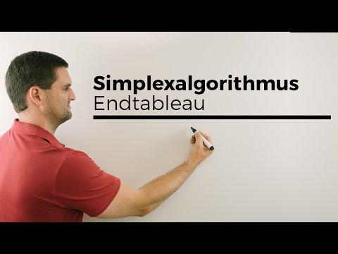 Simplexalgorithmus, Endtableau, Optimaltableu, Werte ablesen | Mathe by Daniel Jung