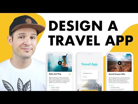 Design a Travel App UI | UI Design in Sketch