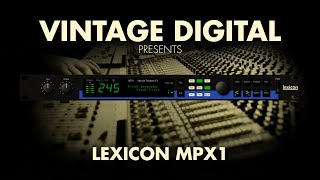 Video thumbnail for Lexicon MPX1 by Vintage Digital
