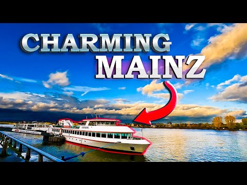 Caminhada pela chuva em Mainz, Alemanha | Vídeo em 4K