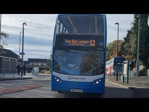 19676/NK60 DOH Stagecoach Northeast Adl Enviro 400 On The 12