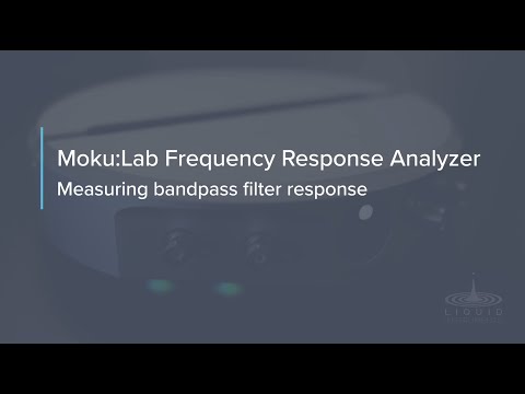 Measuring a Bandpass Filter with the Frequency Response Analyzer
