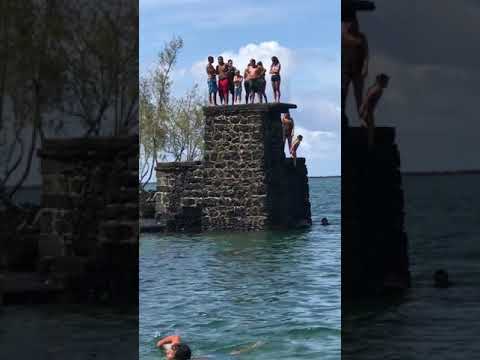 Qué rico en la playa de big inland en Hiwaii