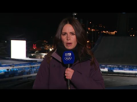 'Shouldn't have had a drink': Channel 9 reporter apologises after viral Winter Olympics cross