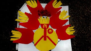 Turkey Disguise Idea| Thanksgiving craft for kindergarten| McDonald’s French Fries Turkey Disguise