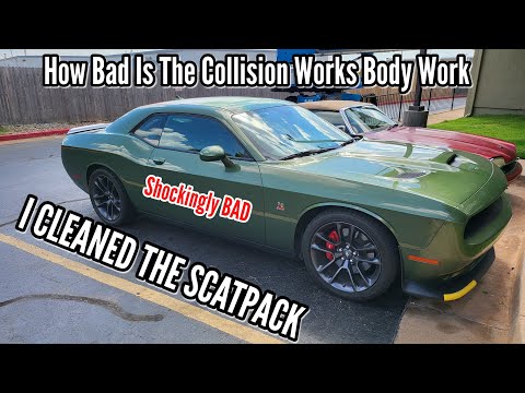 I Cleaned The ScatPack How Bad Does The Paint Job Look From Collision Works. (Spoiler it's BAD)