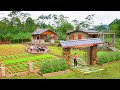 Full Video 38 Day Build Front Yard Vegetable Beds BBQ Grill Beautiful Aquarium Thoa Bushcraft