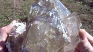 preview picture of video 'Huge Amethyst / Smokey Quartz Crystal Cluster , North Carolina'