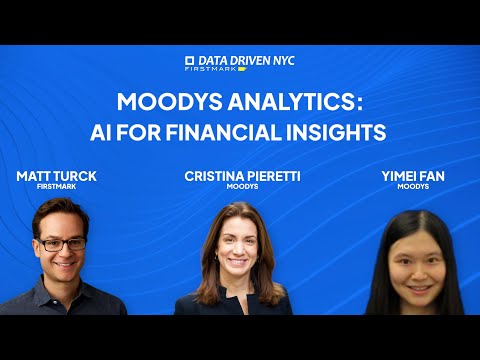How Moody’s Analytics Is Using AI to Transform Credit Risk | Cristina Pieretti & Yimei Fan