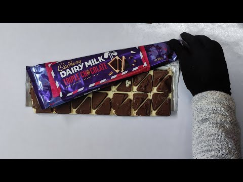 Dairy Milk chocolate Bar Big Size ASMR | Triple Chocolate | Travel Pack @YummyCreamy