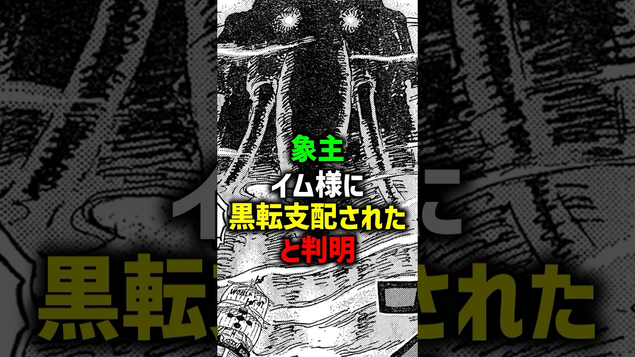 象主(ズニーシャ)はイム様に黒転支配(ドミ・リバーシ)された⁉︎#ワンピース #onepiece
