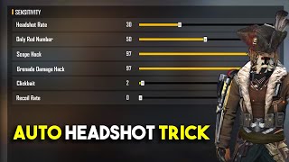 Free Fire Auto Headshot Trick 2021 Mobile and PC S