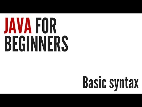 Java For Beginners Basic Syntax 2 10