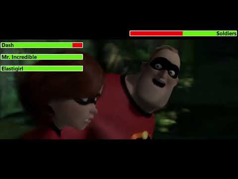 The Incredibles vs. Soldiers with healthbars (Edited By @KobeW2001)