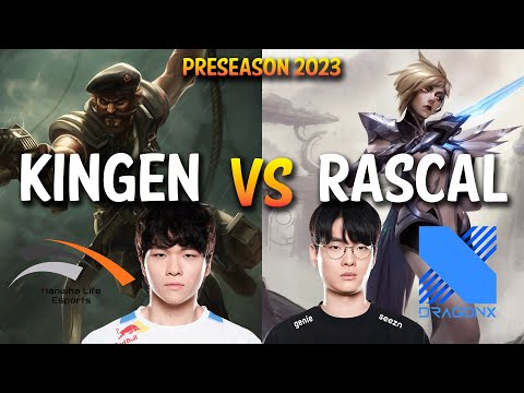 HLE Kingen vs DRX Rascal - GANGPLANK vs FIORA Top - KR Ranked